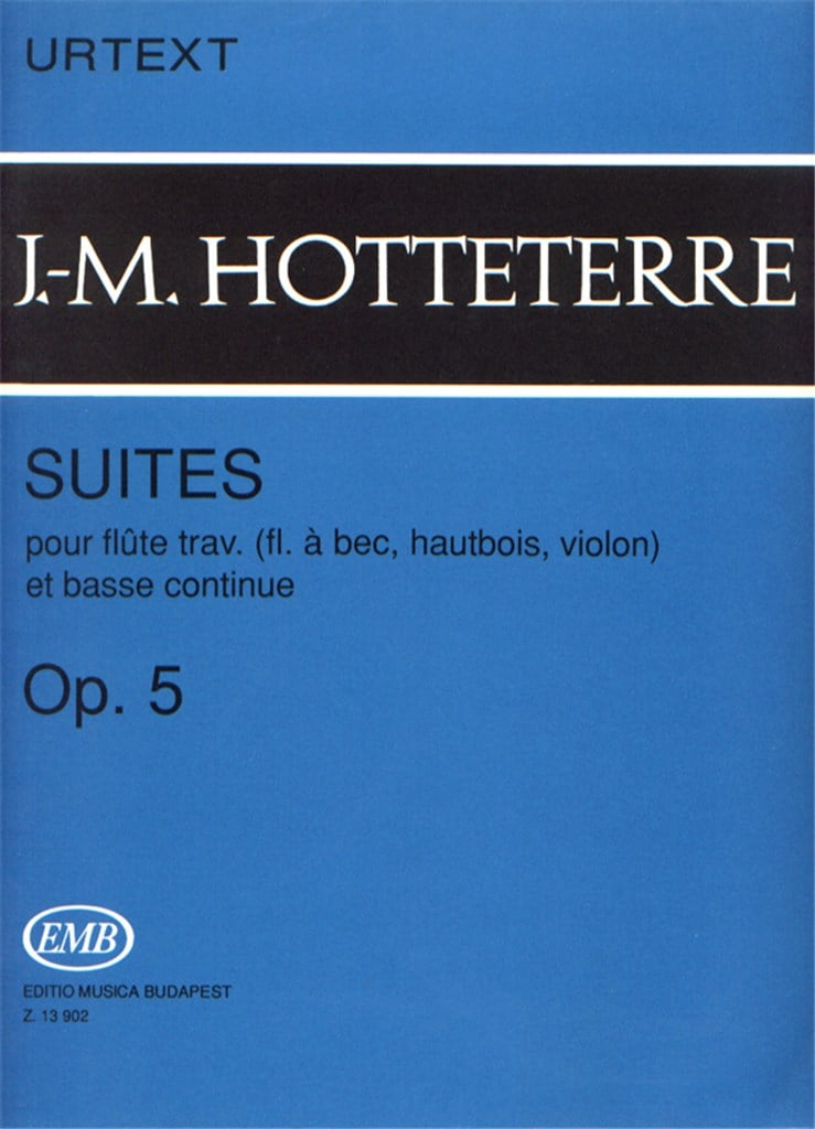 Suites op. 5 pour flute trav. (flute o bec, hautb